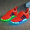 Classic style red LED shoes