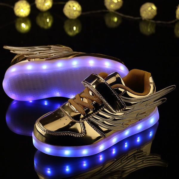 Kids golden2 LED shoes