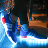 Classic style blue LED shoes