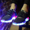 Classic style black LED shoes