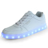 Low top white LED shoes