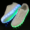 Low top white LED shoes