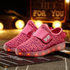 Coconut pink kids LED shoes