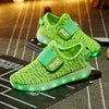 Coconut yellow kids LED shoes