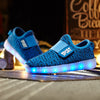 Coconut blue kids LED shoes