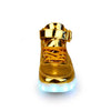 High top golden LED shoes