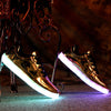 Low top golden LED shoes