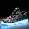 A-Yeezy style gray LED shoes