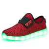 Coconut red kids LED shoes