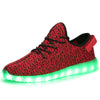 A-Yeezy style red LED shoes