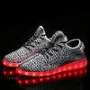 A-Yeezy style gray LED shoes