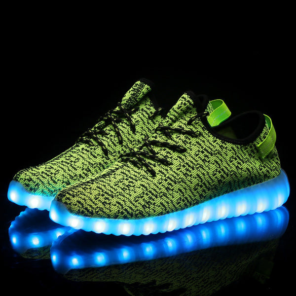 A-Yeezy style green LED shoes