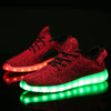 A-Yeezy style red LED shoes