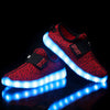 Coconut red kids LED shoes