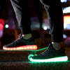 A-Yeezy style black LED shoes