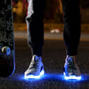 A-Yeezy style gray LED shoes