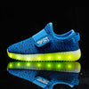 Coconut blue kids LED shoes