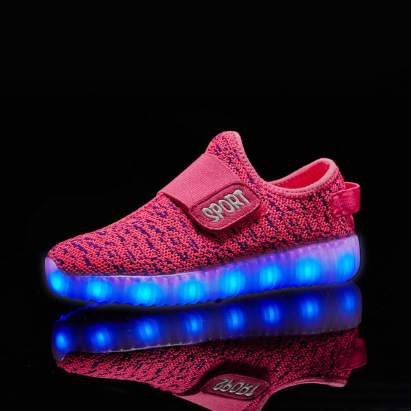 Coconut pink kids LED shoes