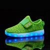 Coconut yellow kids LED shoes